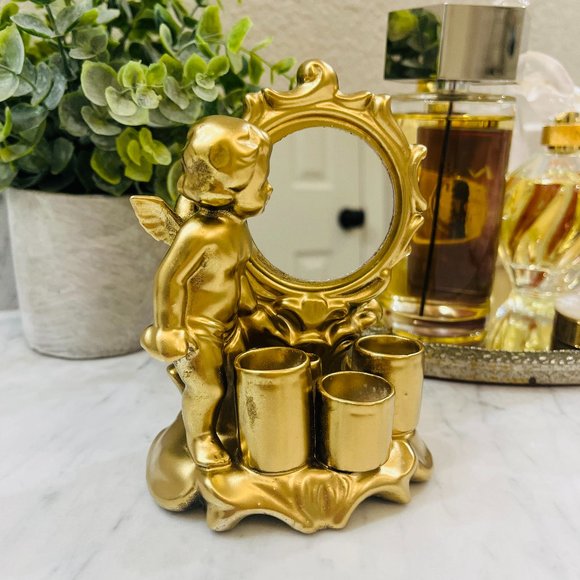 Vintage Bath Vintage Cherum Lipstick Holder With Mirror Poshmark